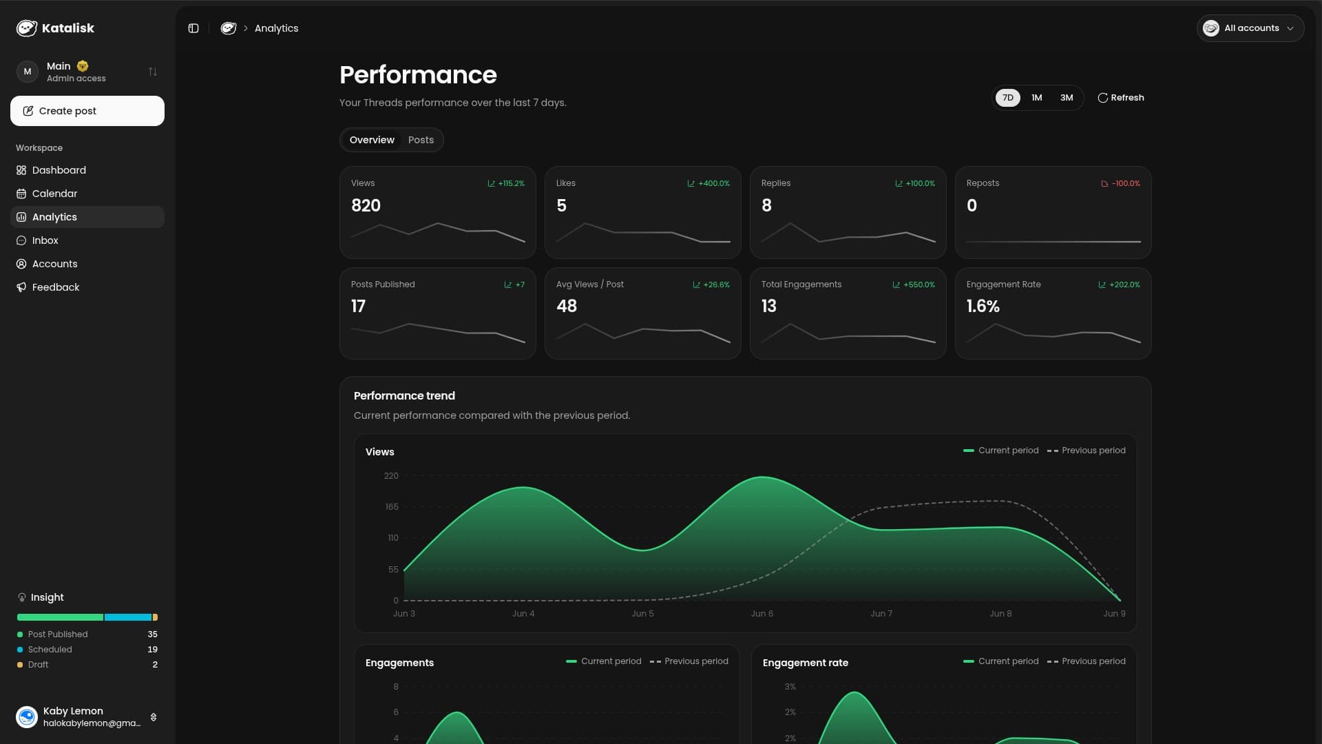 app screen