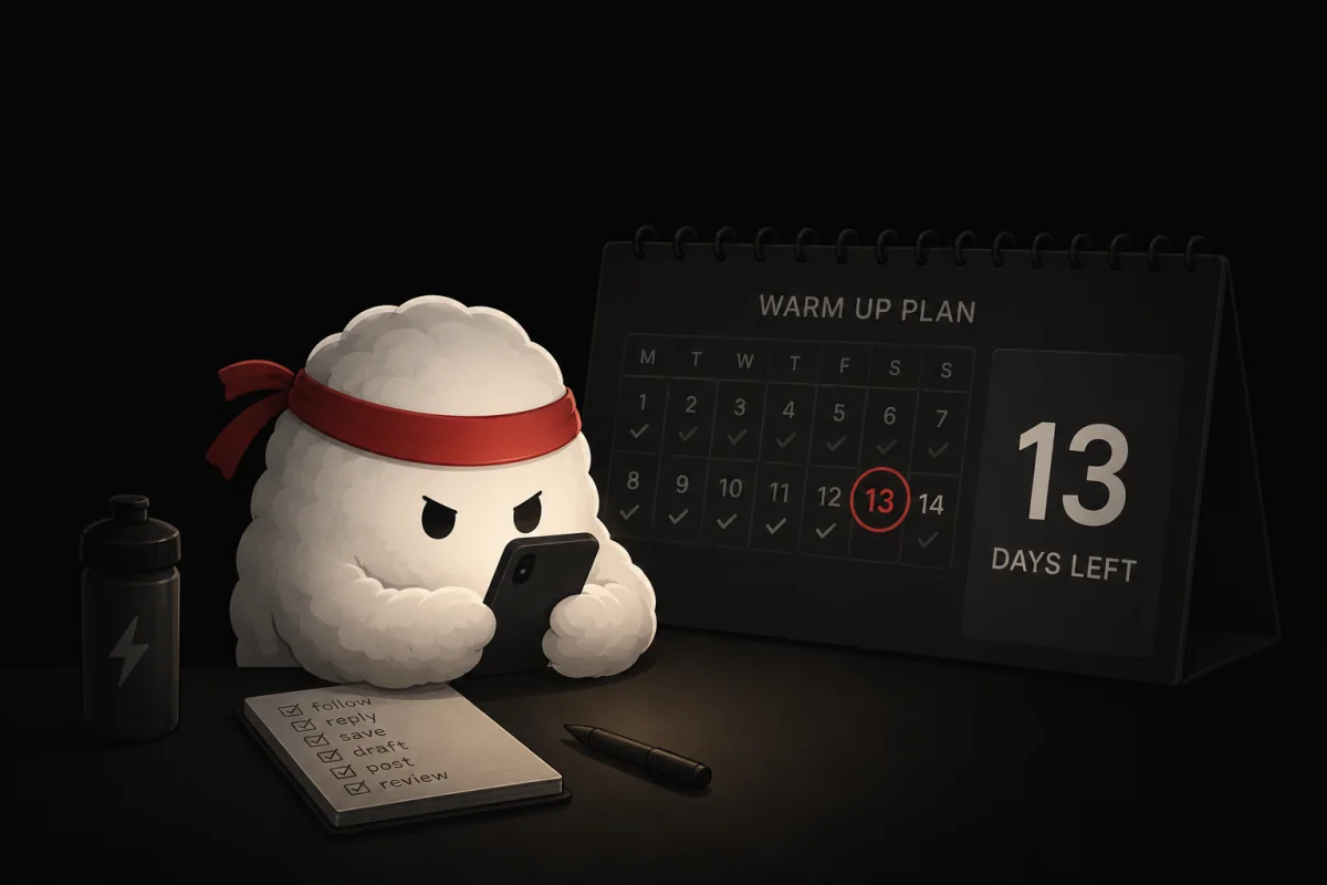 14 days warm up plan